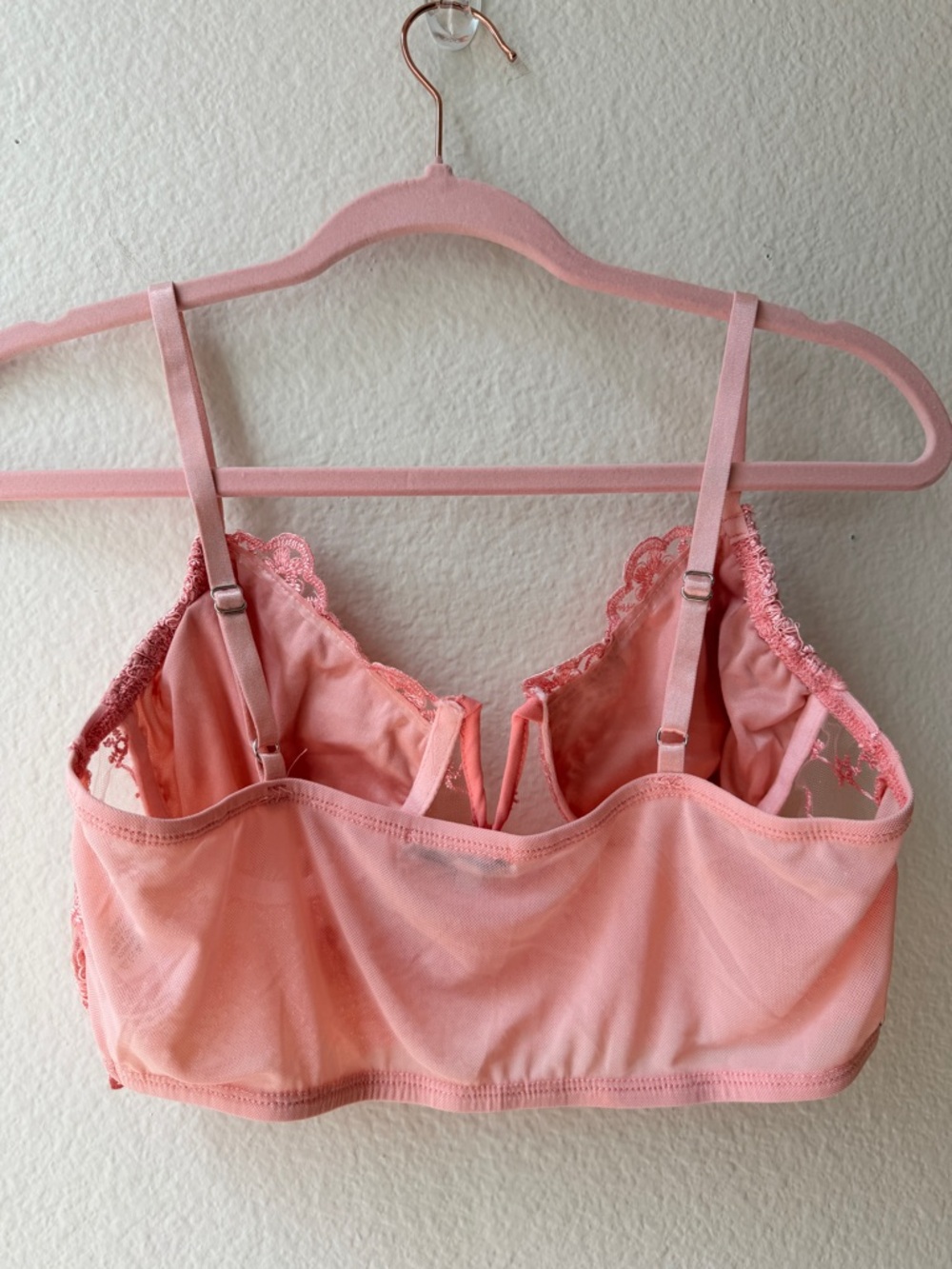 Blashe Pink Lace Bustier Crop Top Fairy Coquette Soft Girl Lingerie Romantic L - Picture 2 of 8